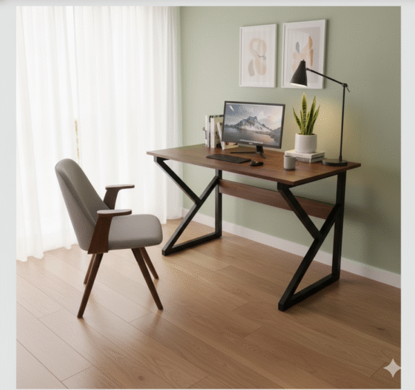 Bureau Gaming Noyer & Noir – L'Expérience Ultime pour Gamers Exigeants