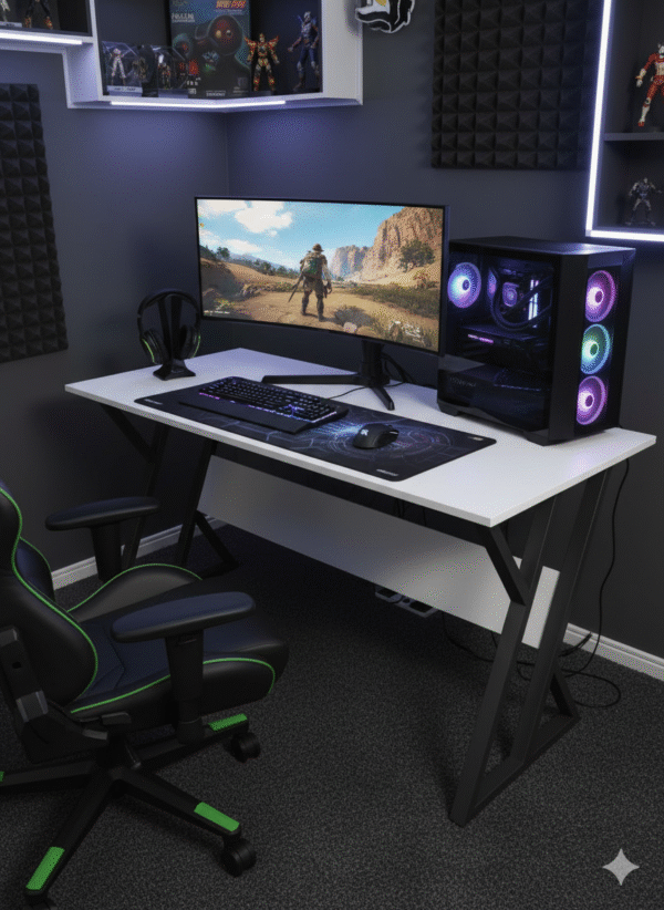 Bureau Z Noir – L'Élégance Polyvalente pour Chaque Espace