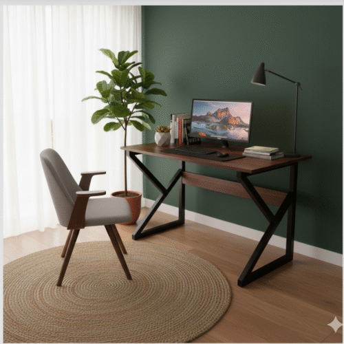 Bureau Gaming Noyer & Noir – L'Expérience Ultime pour Gamers Exigeants