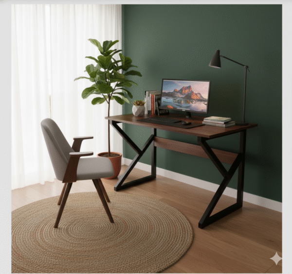 Bureau Gaming Noyer & Noir – L'Expérience Ultime pour Gamers Exigeants