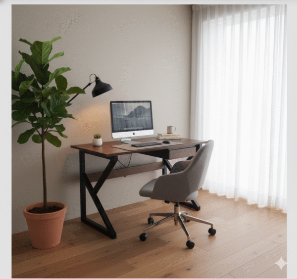 Bureau Gaming Noyer & Noir – L'Expérience Ultime pour Gamers Exigeants