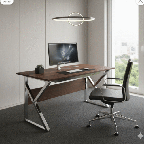 Bureau Élégance Blanc – Minimalisme Moderne pour Votre Espace de Travail | Decomaroc