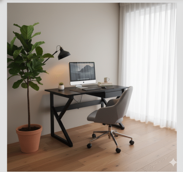 Bureau Gaming Noyer & Noir – L'Expérience Ultime pour Gamers Exigeants