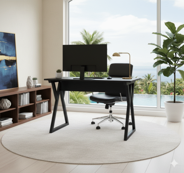 Bureau Assassin Noir – Puissance Design pour Travail & Gaming | Decomaroc